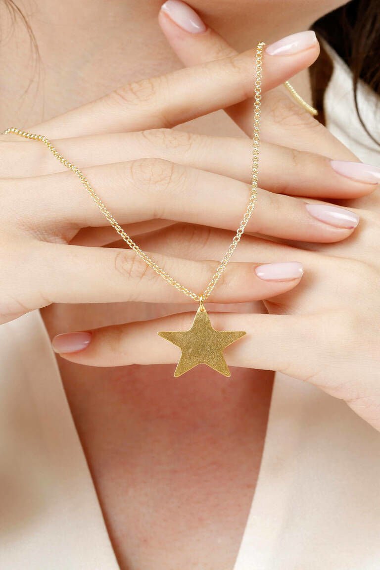 Galaxy Gold Star Necklace