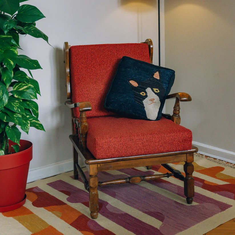 Meow Hand Woven Cushion