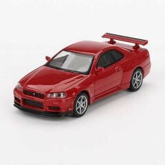 Mini GT 796 Nissan Skyline GT-R (R34) V-Spec Active Red