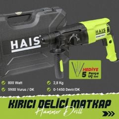 Hais Kırıcı Delici Hilti Matkap 2,8 J 800 Watt