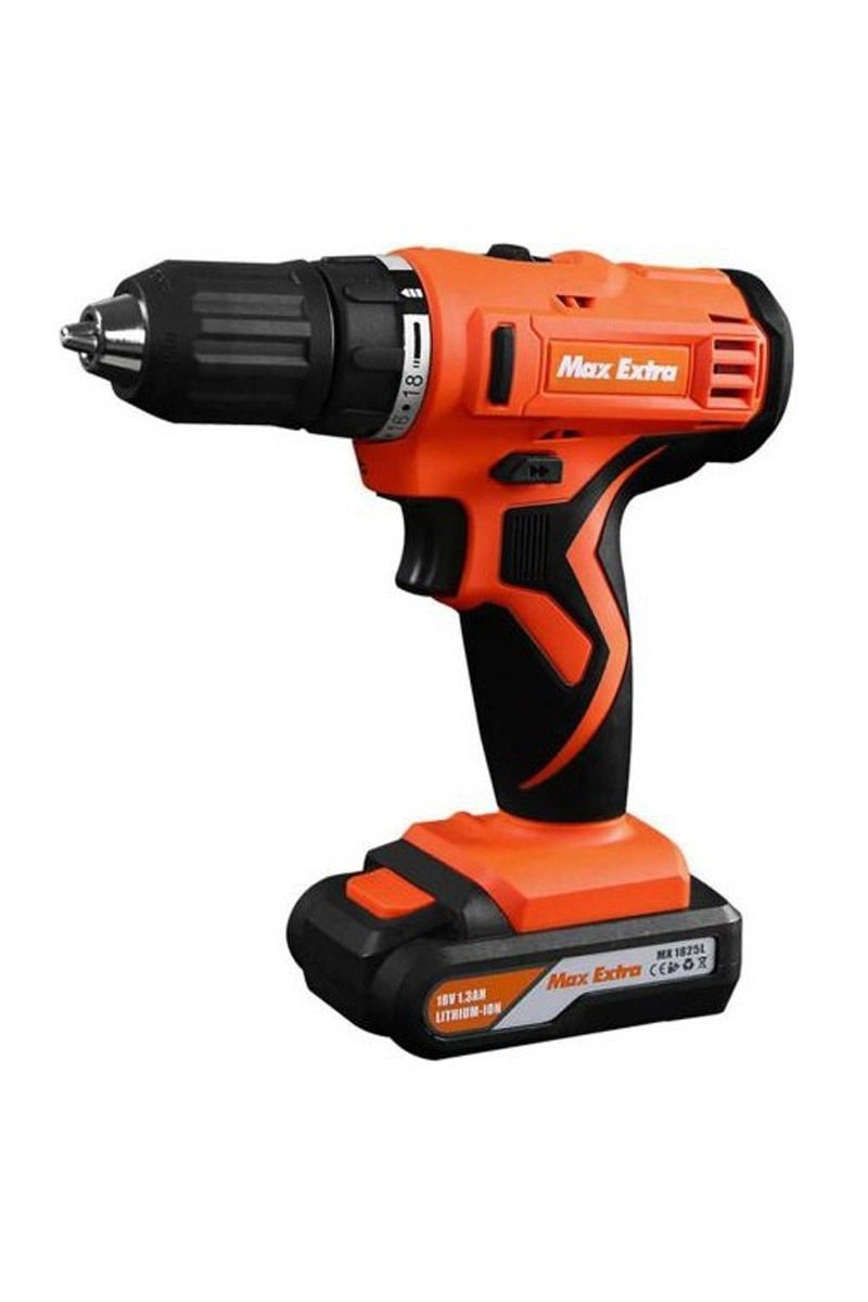 Max Extra MX1825L 18V Li Çift Akülü Darbesiz Matkap