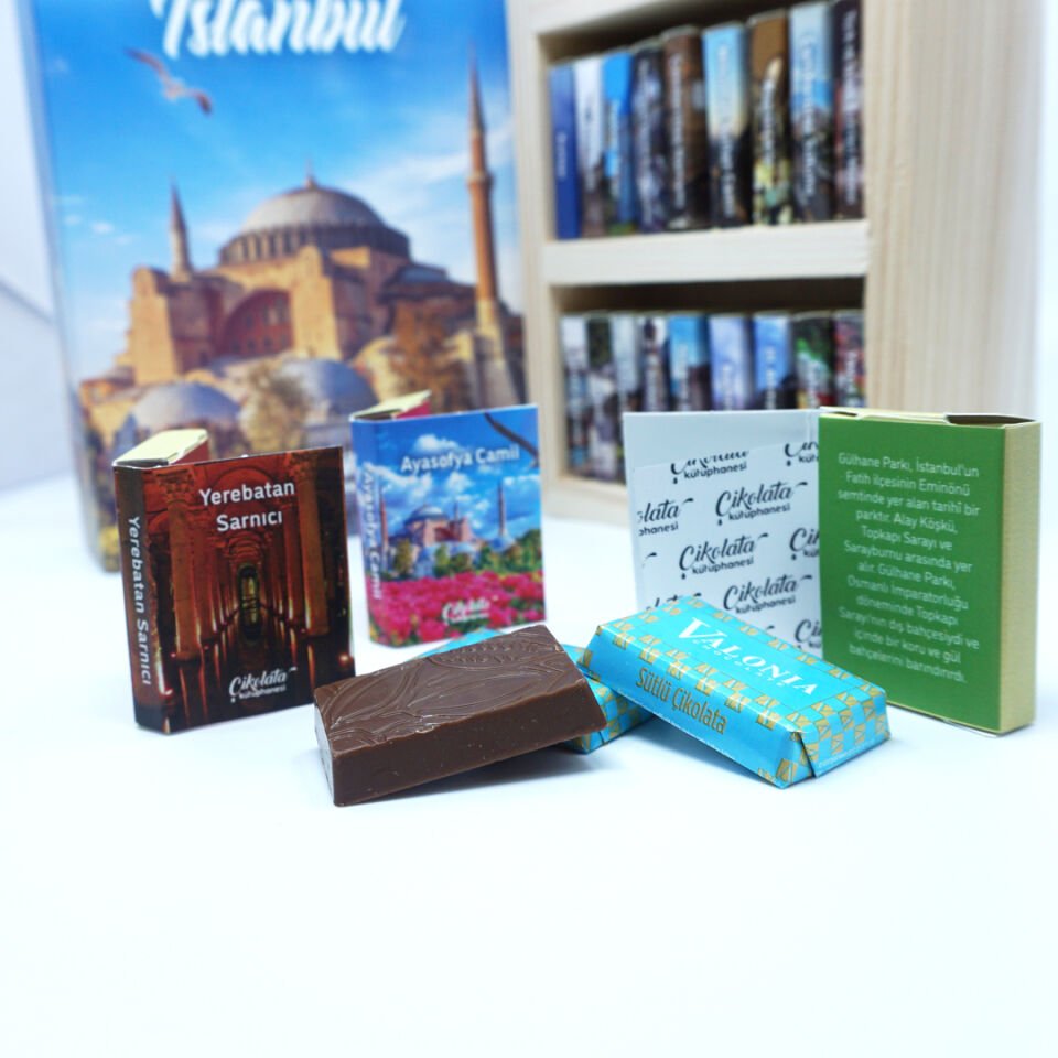 Tarihi Yarımada İstanbul Temalı Çikolata Kütüphanesi