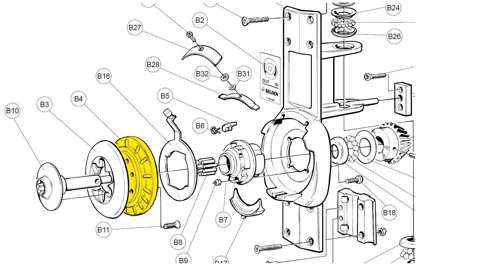 SELDÉN LINE DRIVER HALF INNER 540-152