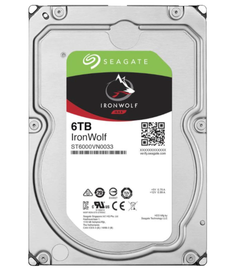 Seagate IronWolf 6 TB 3.5'' NAS ST6000VN0033