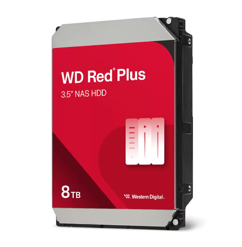 WD Red Plus NAS 8 TB 3.5'' 5640 RPM WD80EFPX Harddisk