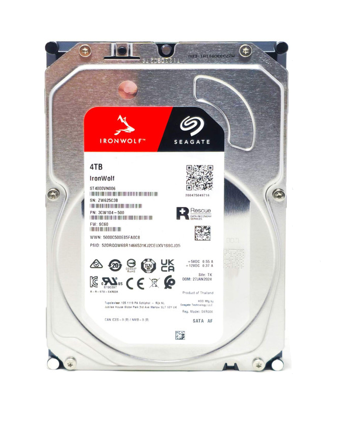 Seagate IronWolf 4 TB 3.5'' NAS SATA ST4000VN006 (3 YIL RESMİ DİSTRİBÜTÖR GARANTİLİ