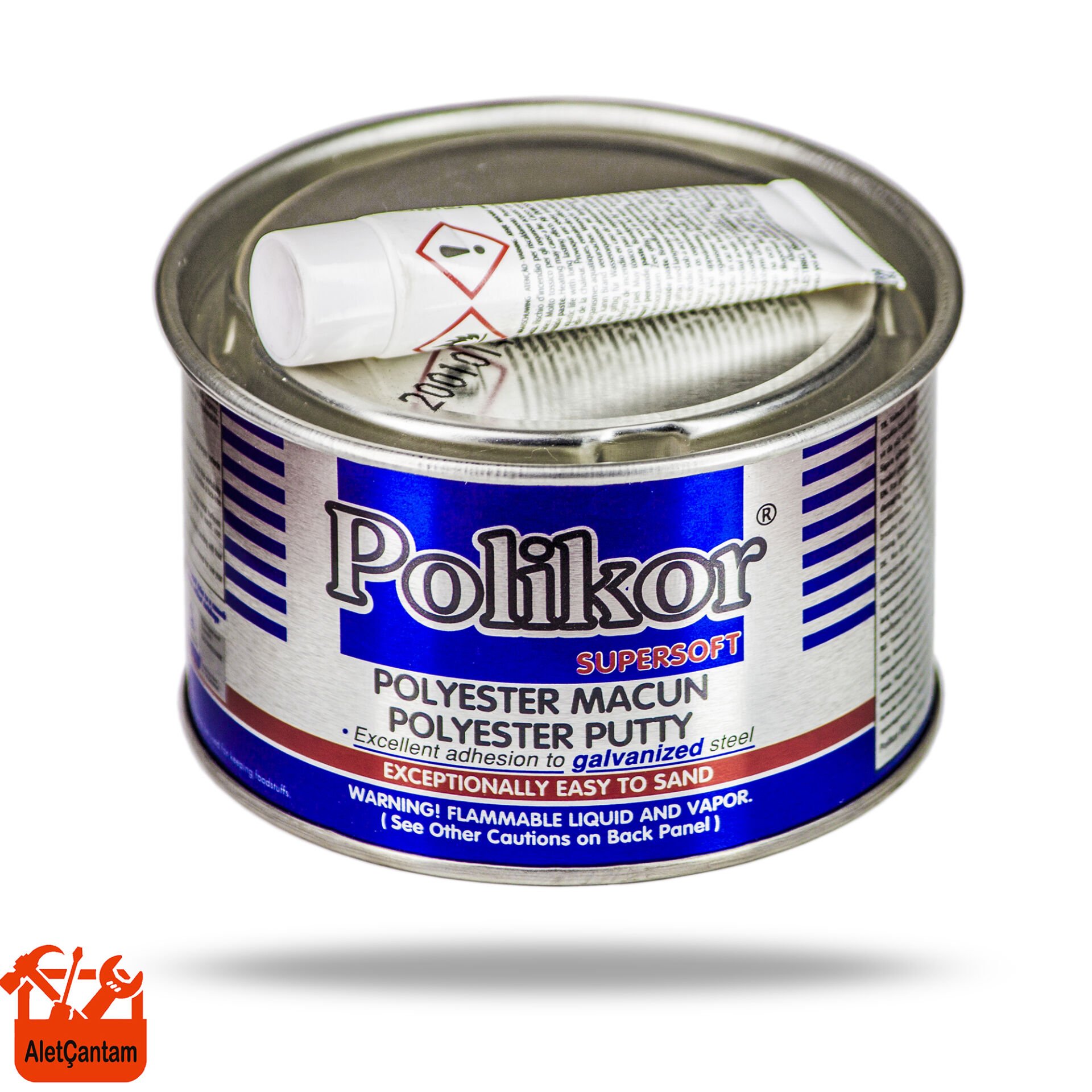 Polikor Çelik Macun Oto Kaporta Macunu 825gr