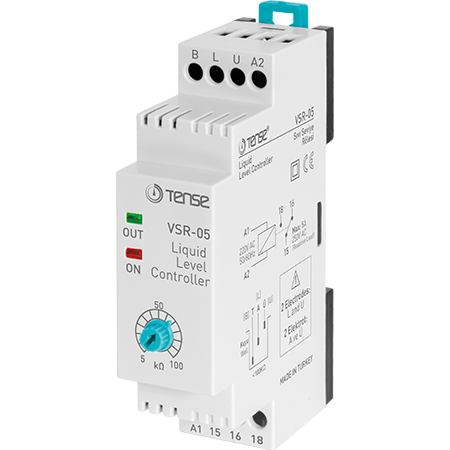 Tense VSR-05-24 Sıvı Seviye Rölesi 24V Beslemeli