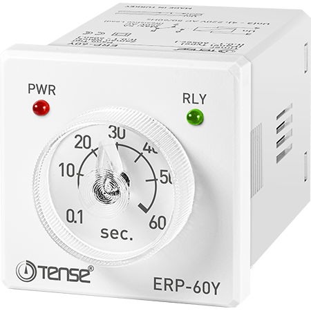 Tense ERP-60Y 0,1sn. – 60sn. (Ayarlanabilir) Pano Tipi Çekmede Gecikmeli Zaman Rölesi