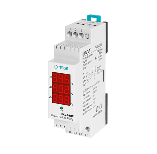 Tense FKV-03DF V-Otomat Tip Dijital Faz Koruma Rölesi