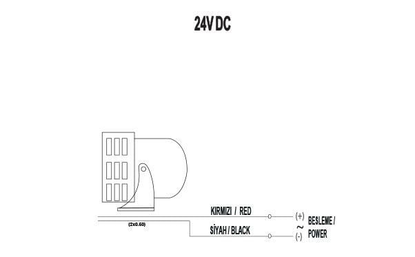 Mucco SNT-SL190-13 Motorlu Siren 24V