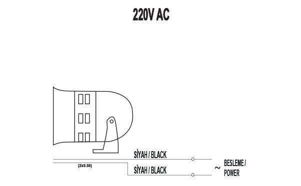 Mucco SNT-SL290-22 Motorlu Siren 220V