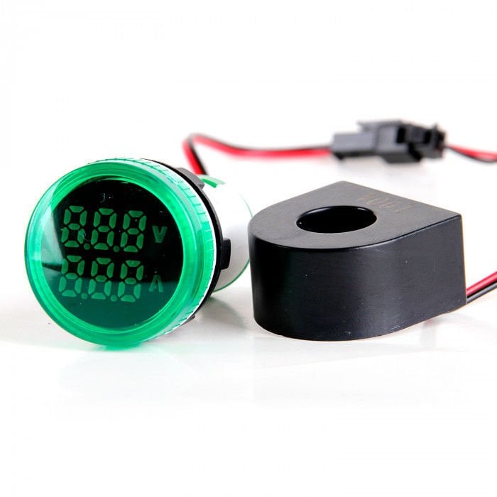 Leaglo AD22-22VAM-AC-G AC LED Voltmetre/Ampermetre