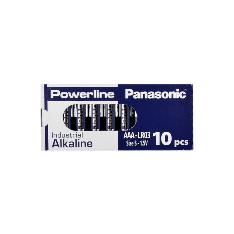 Panasonic - Powerline - LR03AD/10BB - 1.5 V - AAA - Alkaline Pil (İnce Pil) - 10'lu Kutu