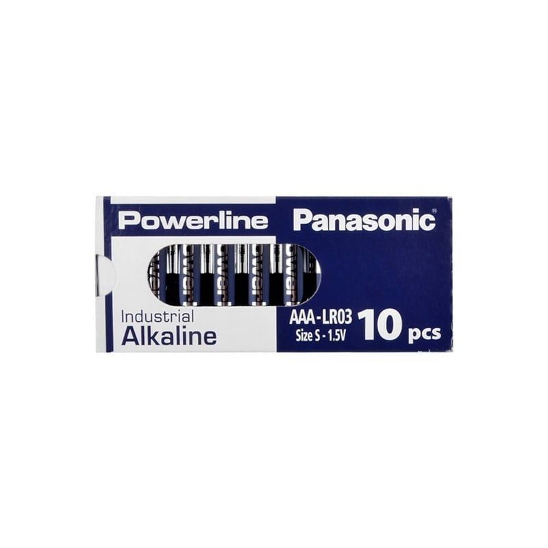 Panasonic - Powerline - LR6AD/10BB - 1.5 V - AA- Alkaline Pil (Kalem Pil) - 10'lu Kutu