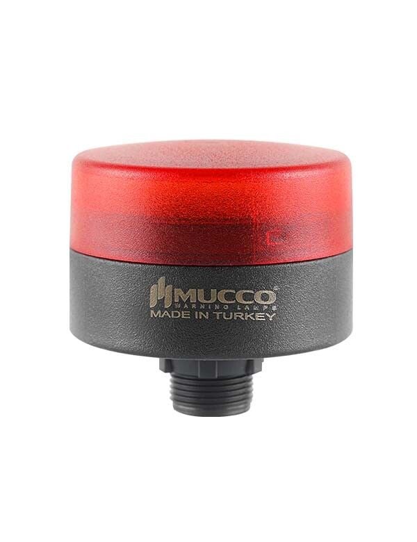 Mucco SNT-MS725-S-1 70 Serisi Somun Bağlantılı Mini Tepe Lambası Sabit 40-260V AC/DC Kırmızı Işık