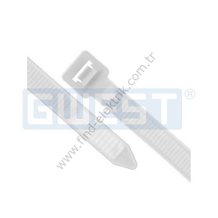 Gwest GT 250ST (250x4,8mm) Beyaz Kablo Bağı (100 Adet)