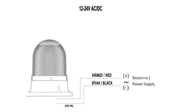 Mucco SNT-115-1 100 Serisi Power Led Tepe Lambası 12-24V AC/DC