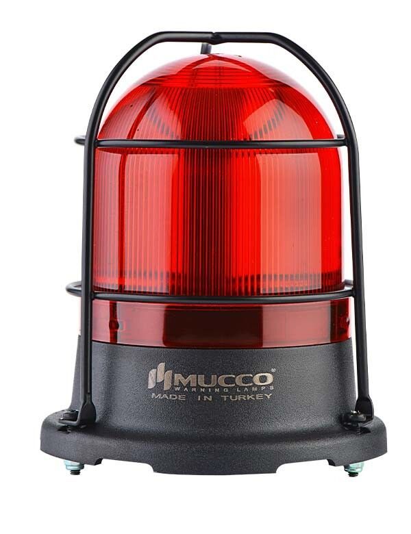 Mucco SNT-115-B-1 100 Serisi Power Led Buzzer Tepe Lambası 12-24V AC/DC