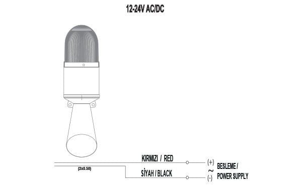 Mucco SNT-B711-1 16 Melodili Borulu Korna 12-24V AC/DC