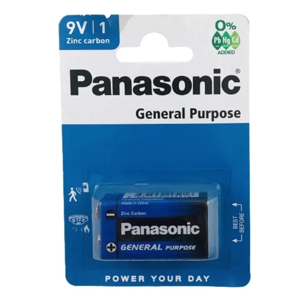 Panasonic 6F22BE/1S Manganez 9V Pil
