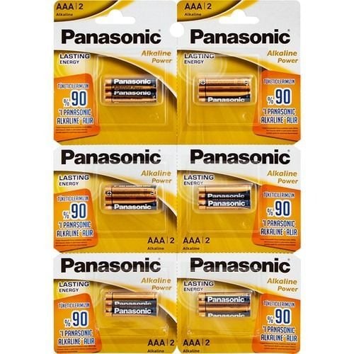 Panasonic LR03APB/12BP Alkalin Power 1,5V AAA İnce Pil  (12'Li)