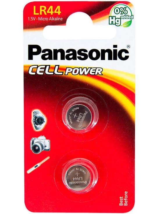 Panasonic LR-44EL/2B 1,5V -12O mAh (24'Lü)