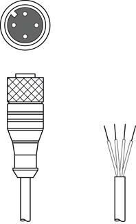 Leuze KD U-M12-4A-V1-050 Bağlantı Kablosu