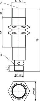 Leuze IS 118mm/4NO-16N-M12 Endüktif Sensör