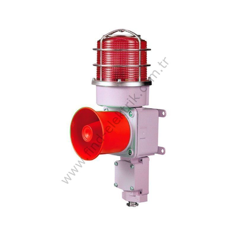 Qlight SDSP-WS-220-R 220V AC, Flash, Korna, Dikey Montaj