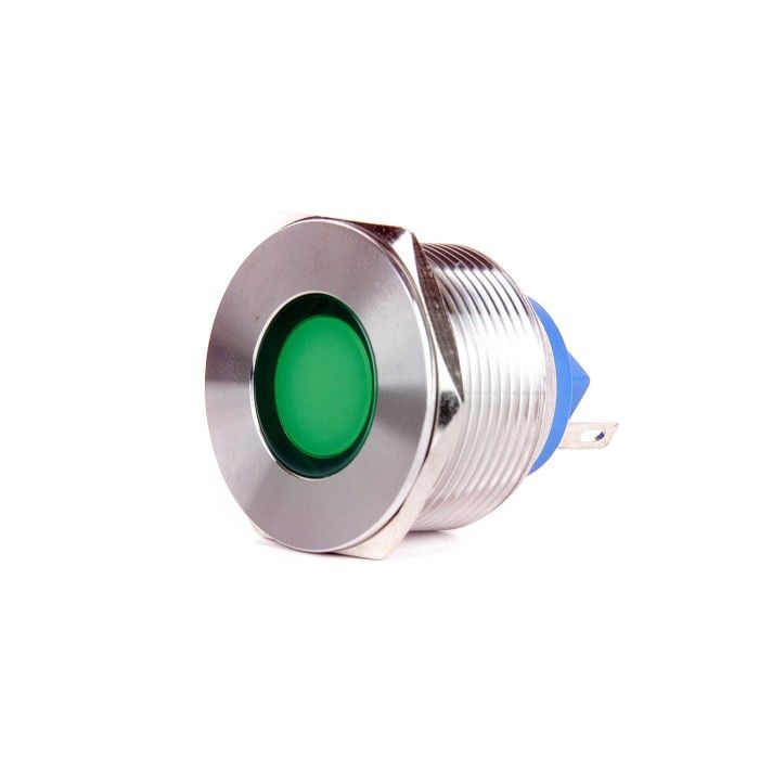 Butto J22-170P-GD 22mm IP67 Metal Sinyal Lambası 6-24VDC Yeşil