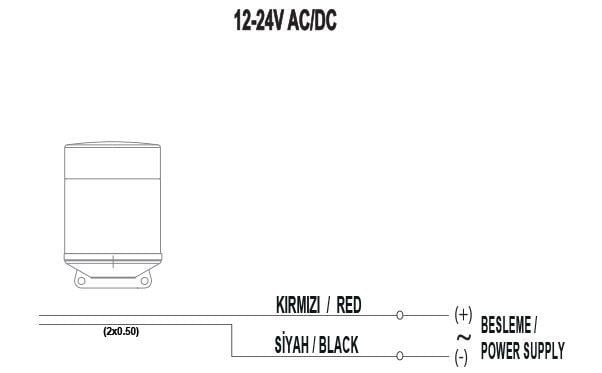 Mucco SNT-MK711-3 16 Melodili Mini Led Işıklı Korna 12-24V AC/DC