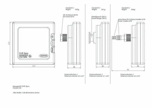 Vacuubrand DVR 3 Pro | Vakum Görüntüleyici