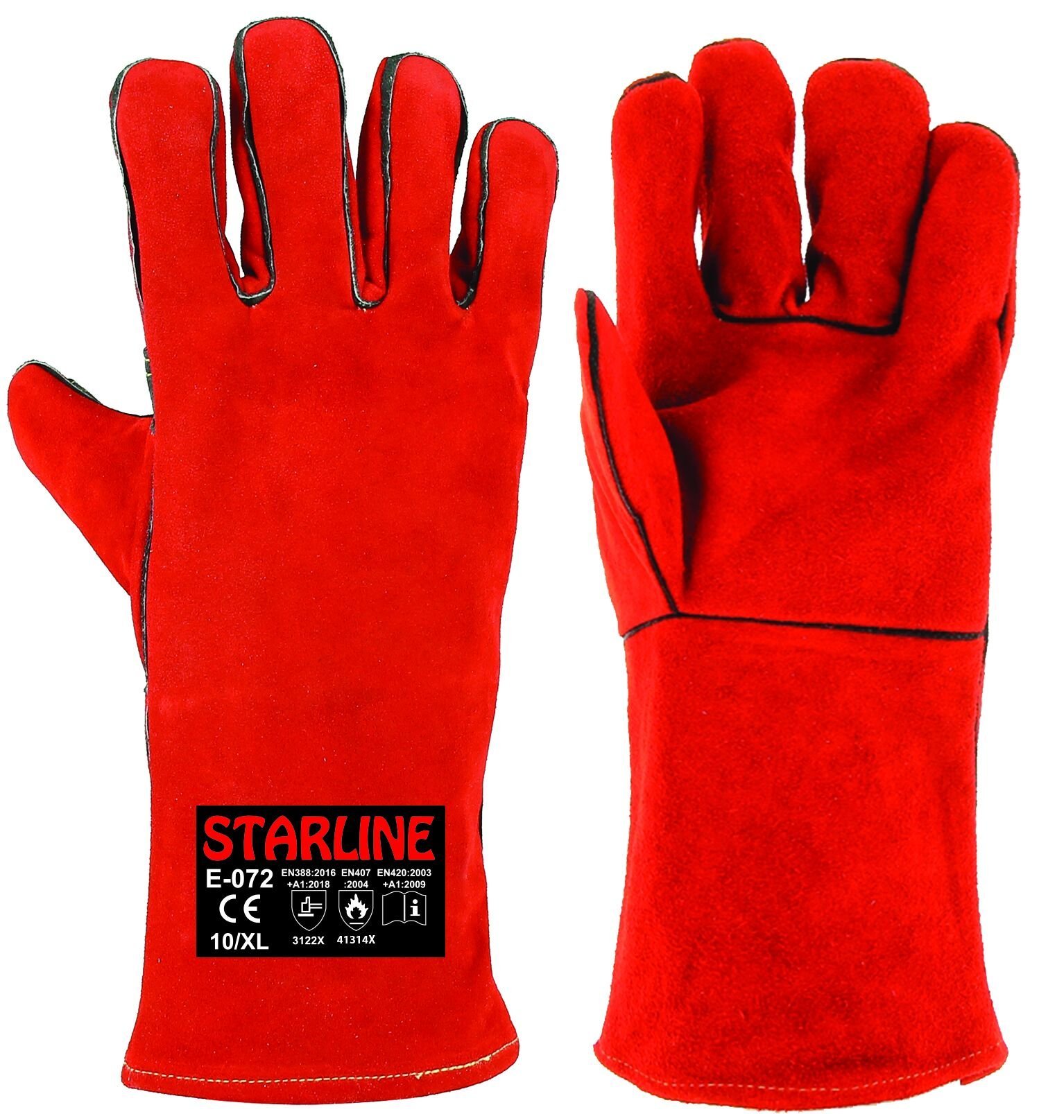 Starline E-072 Deri Isı Dirençli Eldiven No: 10 XL