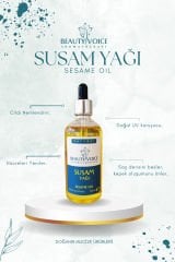 Organik Susam Yağı 100 ml Cam Şişe, (Kargo Bedava)