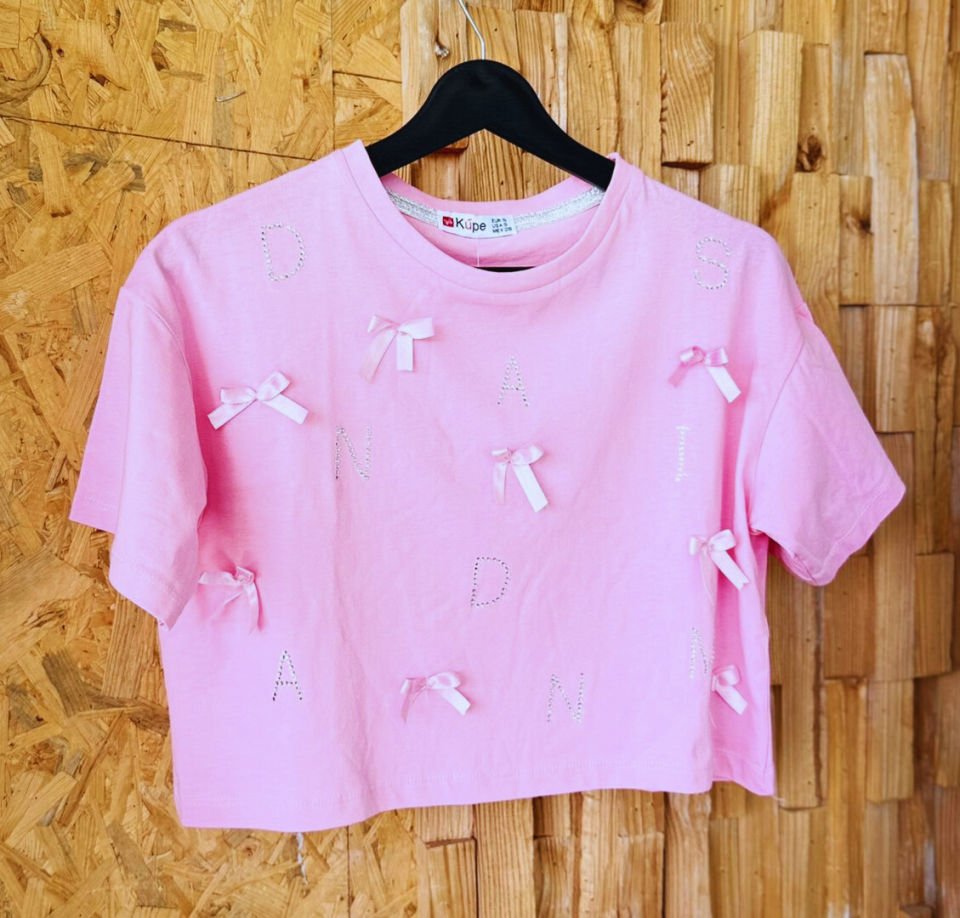 crop ve bol kesim (boxy) T-shirt