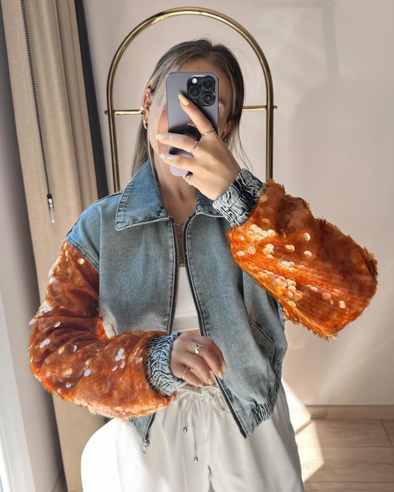 Laura Denim Jacket PB Co. Orange