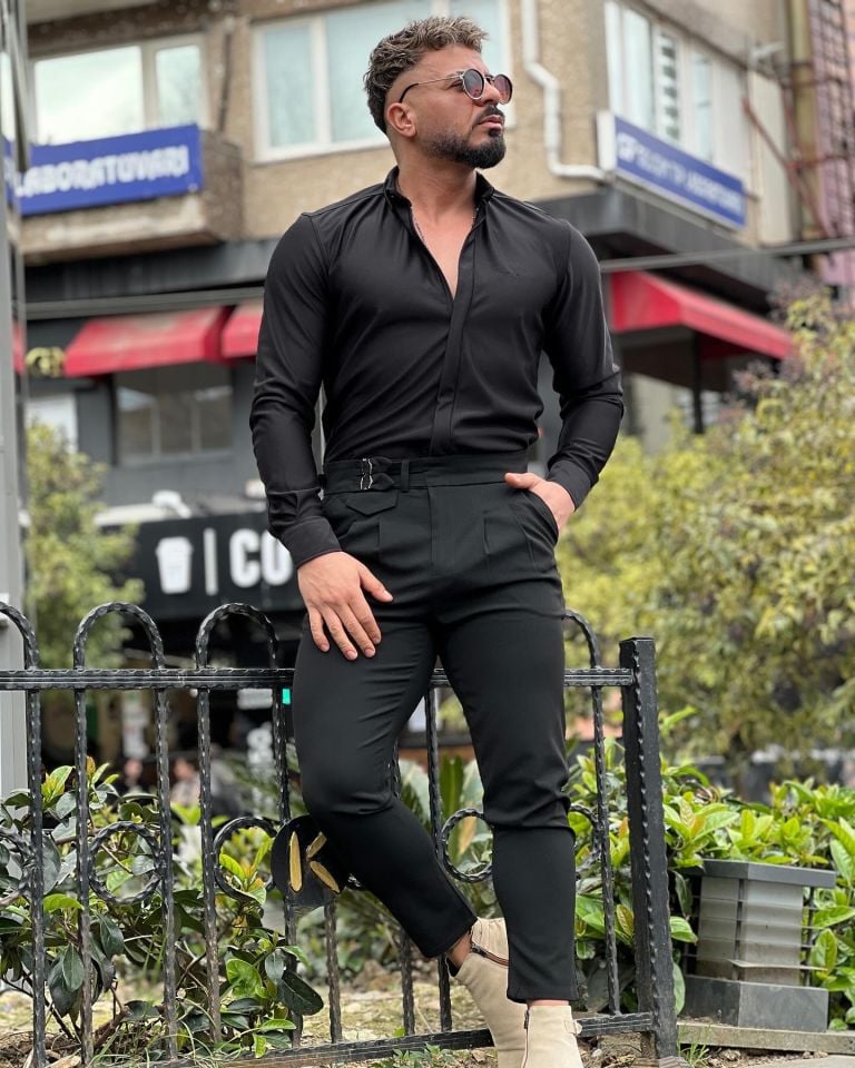 Slim Fit Fermuarlı Zara Model Gömlek