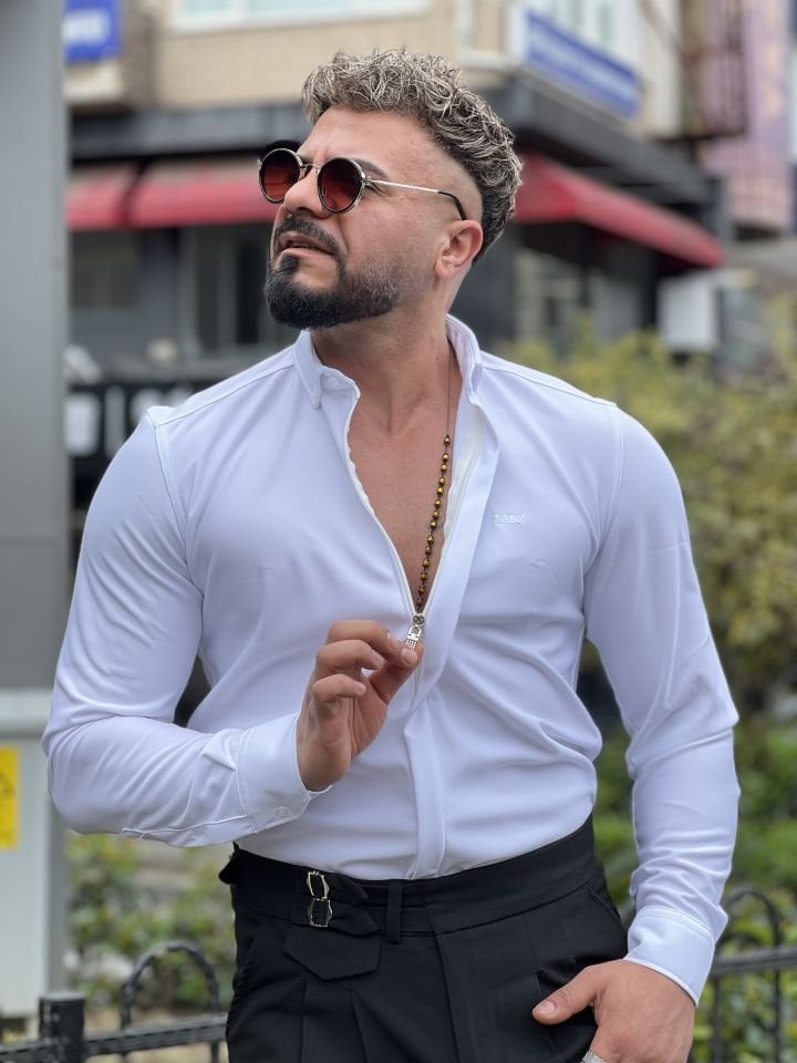 Slim Fit Fermuarlı Zara Model Gömlek