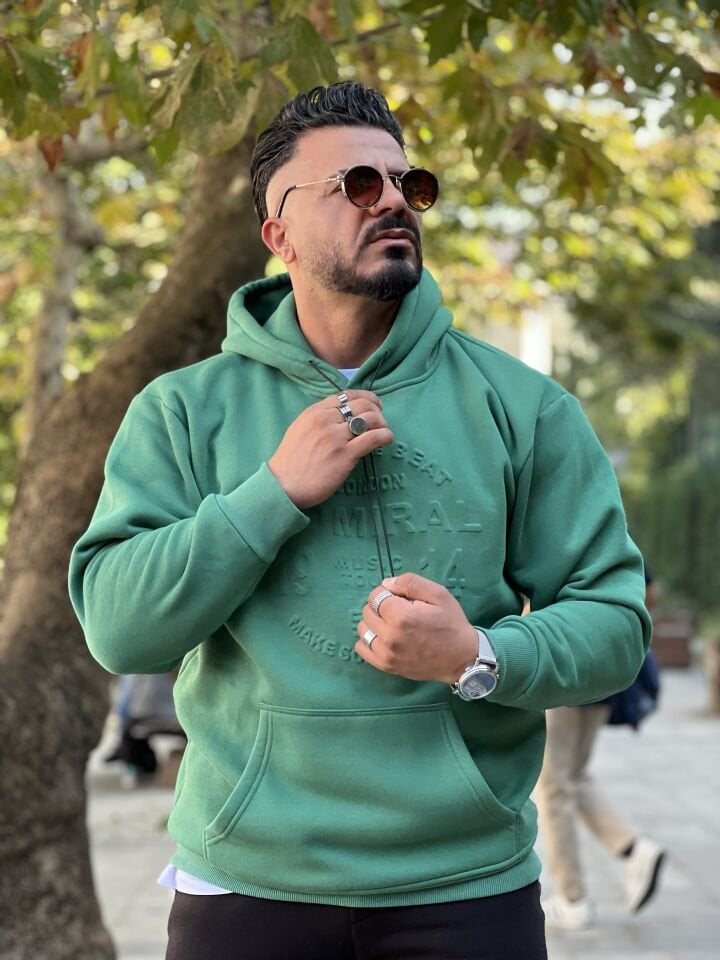 3 İplik Şardonlu Oversize Kapşonlu Sweat