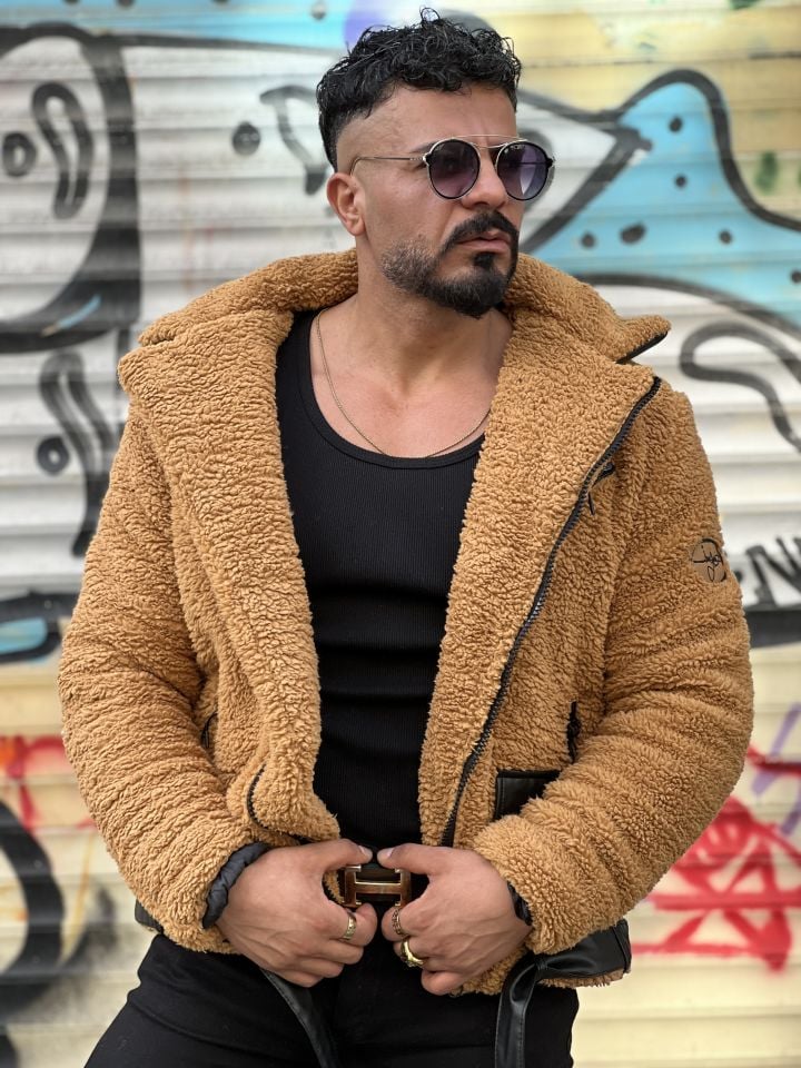 Özel Tasarım Şişme Kuzu Peluş Mont