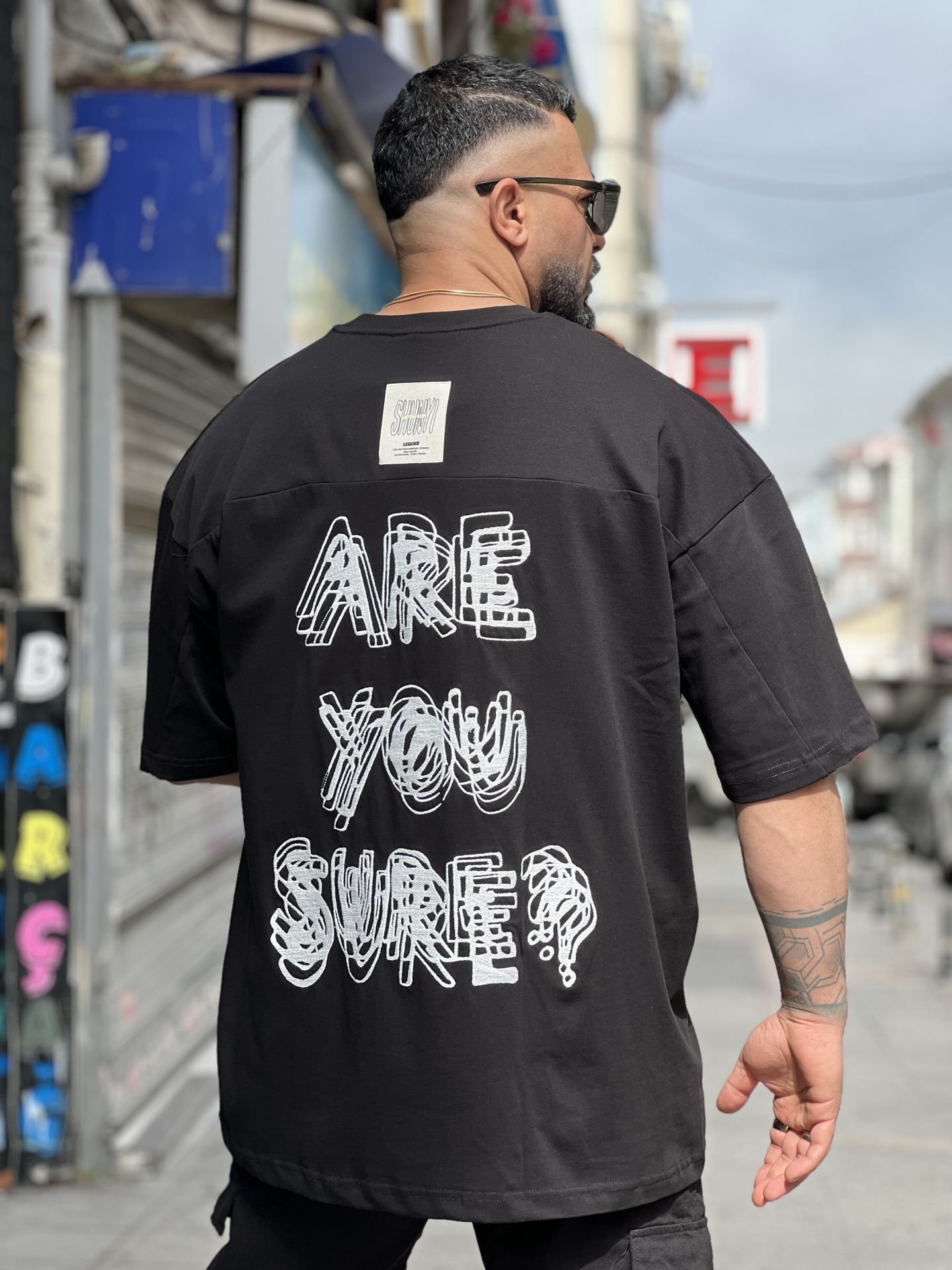 Over Oversize Baskılı T-Shirt