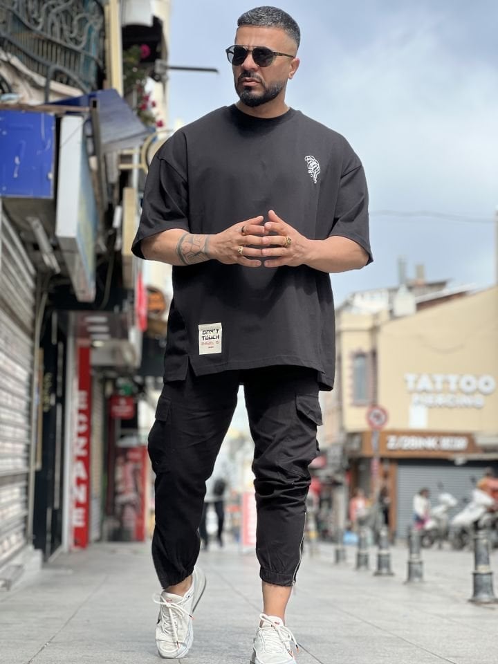 Over Oversize Baskılı T-Shirt