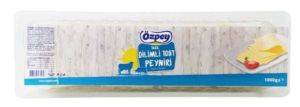 Özpey Dilimli Tost Peyniri 1 Kg x 12 Adet