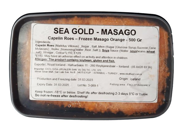 Sea Gold Turuncu Masago 500 Gram