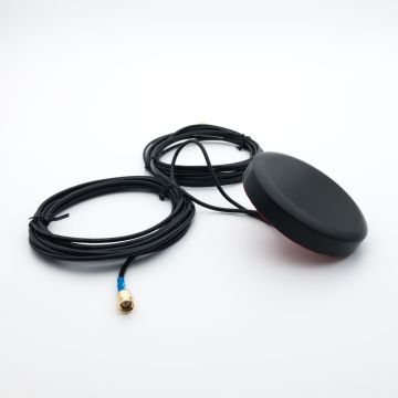 GPS + LTE Tek Anten - 25 cm Kablo