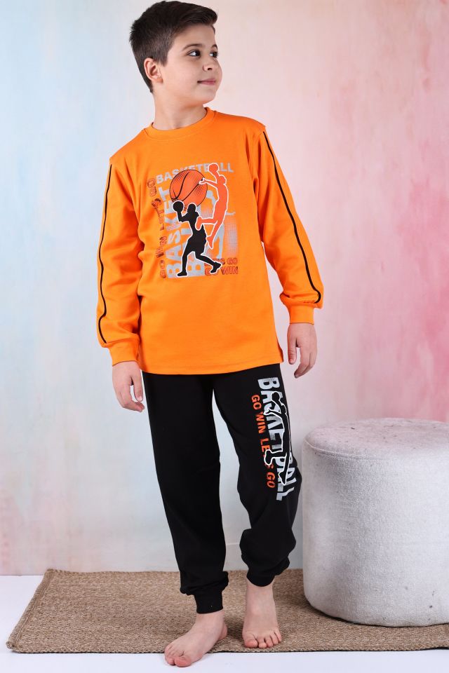 Kapitex 5181 Erkek Çocuk Uzun Kol Pijama Takımı