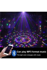 Parti Ve Disko Topu Cristal Sihirli Küre Bluetooth'lu Kumandalı Usb Girişli