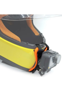 Kask için Alt Çene Bağlantı Aparatı Aksiyon Kamera ve Telefon Tutucu Set Motosiklet TURUNCU Teçhizat