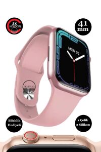 Watch 9 Serisi Uyumlu 41mm Sesli Arama Bildirim Asistan Özellikli Kadın Akıllı Saat Android & Ios Uyumlu